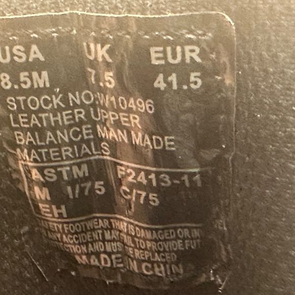 Wolverine 8.5 Men's Growler LX Comp Toe II WPF Work Boot Black ASTM Insulated - Picture 9 of 9